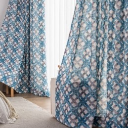 Cortina De Algodón Hecha A Medida Cortina Estampada Estilo Nórdico