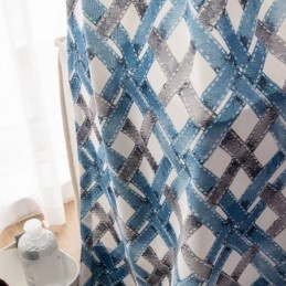 Cortina De Algodón Hecha A Medida Cortina Estampada Estilo Nórdico