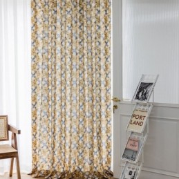 Cortina De Algodón Hecha A Medida Cortina Estampada Estilo Nórdico
