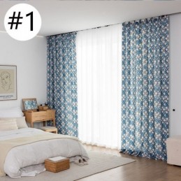 Cortina De Algodón Hecha A Medida Cortina Estampada Estilo Nórdico