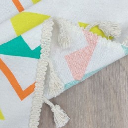 Cortinas De Lino Con Estampado Geométrico De Estilo Nórdico Para Sala De Estar Y Dormitorio