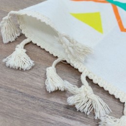 Cortinas De Lino Con Estampado Geométrico De Estilo Nórdico Para Sala De Estar Y Dormitorio