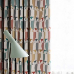 Cortina Moderna De Dibujos Animados, Hecha A Medida, Con Estampado De Búhos, Suave, Opaca, Para Habitación Infantil.