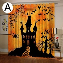 Cortinas Halloween Impresión Digital Estilo Americano
