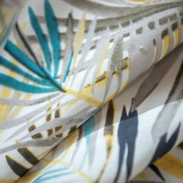 Cortinas De Algodón Con Diseño De Hojas De Plátano De Colores Americanos