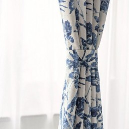 Cortinas Opacas Con Estampado De Plantas, Hechas A Medida, Para Sala De Estar Y Dormitorio.