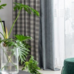 Cortinas Modernas Sencillas De Pata De Gallo