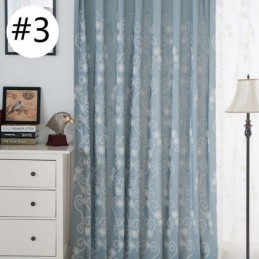 Cortina Bordada Con Plantas, Hecha A Medida, Estilo Nórdico, De Algodón, Para Sala De Estar Y Dormitorio.