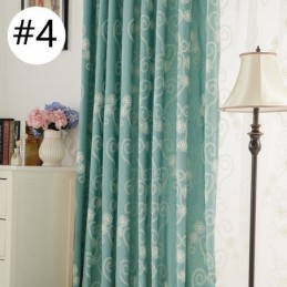 Cortina Bordada Con Plantas, Hecha A Medida, Estilo Nórdico, De Algodón, Para Sala De Estar Y Dormitorio.