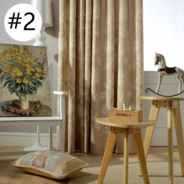 Cortina Opaca De Lino Y Algodón, Hecha A Medida, Con Bordado Floral Nórdico Para Sala De Estar Y Dormitorio.