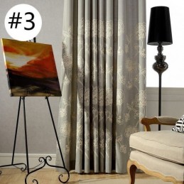 Cortina Opaca De Lino Y Algodón, Hecha A Medida, Con Bordado Floral Nórdico Para Sala De Estar Y Dormitorio.