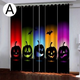Cortinas Calabaza Impresión Digital Estilo Americano