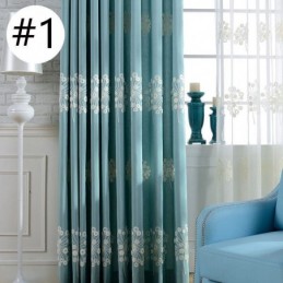 Cortina Opaca De Algodón Hecha A Medida, Cortina Nórdica Con Diente De León Bordada Para Sala De Estar Y Dormitorio