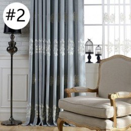 Cortina Opaca De Algodón Hecha A Medida, Cortina Nórdica Con Diente De León Bordada Para Sala De Estar Y Dormitorio