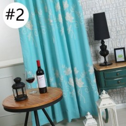 Cortinas Opacas De Lino Y Algodón Con Flores Nórdicas Bordadas