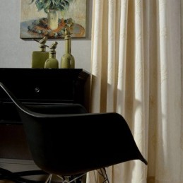 Cortina Opaca Hecha A Medida, Cortina Nórdica Bordada Para Sala De Estar Y Dormitorio