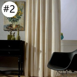 Cortina Opaca Hecha A Medida, Cortina Nórdica Bordada Para Sala De Estar Y Dormitorio