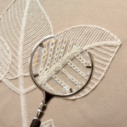 Cortina Opaca De Lino Y Algodón, Hecha A Medida, Con Hojas Nórdicas Bordadas Para Sala De Estar Y Dormitorio.