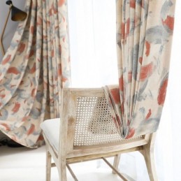 Cortinas Opacas De Lino Y Algodón Con Estampado Nórdico Para Sala De Estar Y Dormitorio