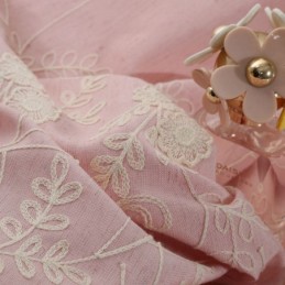 Cortina Nórdica Bordada Con Plantas, Hecha A Medida, De Lino, Para Sala De Estar Y Dormitorio.