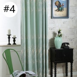 Cortina Nórdica Bordada Con Plantas, Hecha A Medida, De Lino, Para Sala De Estar Y Dormitorio.