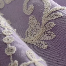 Cortina Opaca De Algodón Europeo Hecha A Medida Con Bordado De Flores