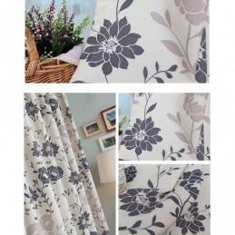 Cortinas Opacas De Algodón Nórdico Con Estampado Floral Para Sala De Estar Y Dormitorio