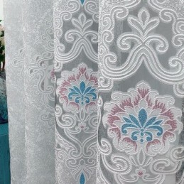 Cortina Opaca Bordada, Hecha A Medida, Estilo Europeo, Con Diseño Floral, Para Sala De Estar.