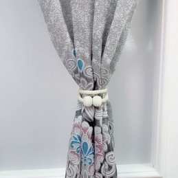 Cortina Opaca Bordada, Hecha A Medida, Estilo Europeo, Con Diseño Floral, Para Sala De Estar.