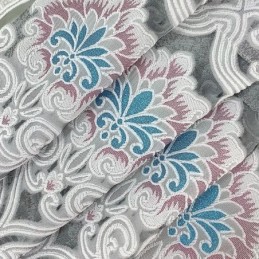 Cortina Opaca Bordada, Hecha A Medida, Estilo Europeo, Con Diseño Floral, Para Sala De Estar.