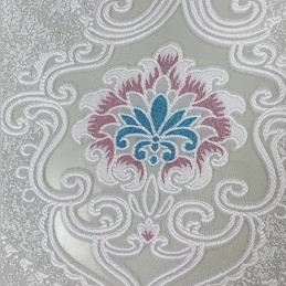 Cortina Opaca Bordada, Hecha A Medida, Estilo Europeo, Con Diseño Floral, Para Sala De Estar.