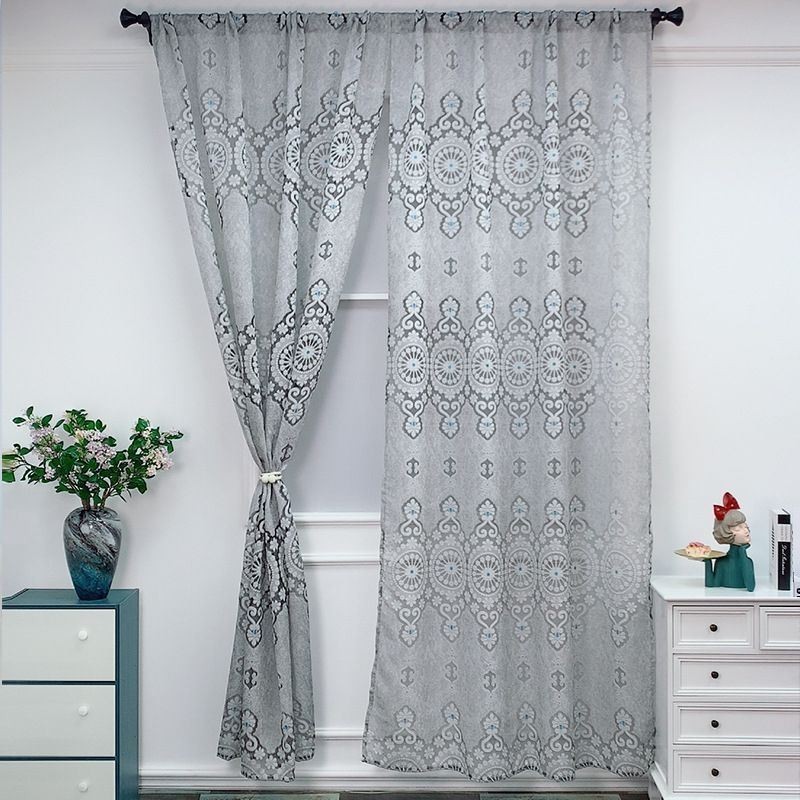 Cortinas Opacas Bordadas Europeas, Hechas A Medida, Para Sala De Estar Y Dormitorio.