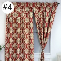 Cortina De Lujo Jacquard Hecha A Medida, Cortina Opaca Europea Para Dormitorio Y Sala De Estar.