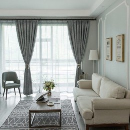 Cortina Hecha A Medida Cortina Con Estampado De Hojas Cortinas Opacas Americanas