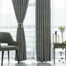 Cortina Hecha A Medida Cortina Con Estampado De Hojas Cortinas Opacas Americanas