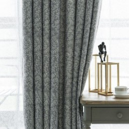Cortina Hecha A Medida Cortina Con Estampado De Hojas Cortinas Opacas Americanas