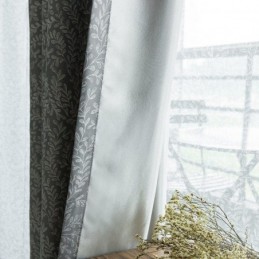 Cortina Hecha A Medida Cortina Con Estampado De Hojas Cortinas Opacas Americanas