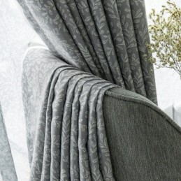 Cortina Hecha A Medida Cortina Con Estampado De Hojas Cortinas Opacas Americanas