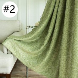 Cortina Hecha A Medida Cortina Con Estampado De Hojas Cortinas Opacas Americanas