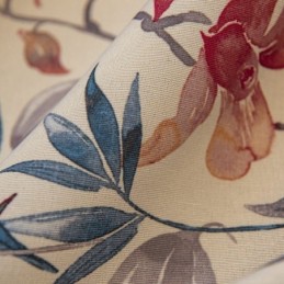 Cortinas Opacas De Polialgodón Americano Hechas A Medida Con Estampado De Plantas