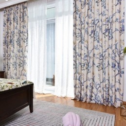 Cortinas Americanas Opacas Con Estampado Floral