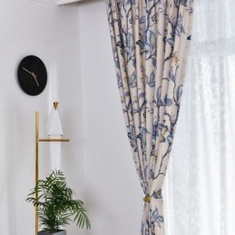Cortinas Americanas Opacas Con Estampado Floral