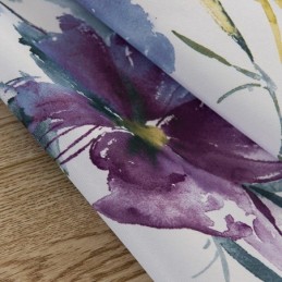 Cortina Hecha A Medida, Cortina Con Estampado Floral, Cortinas Semi Opacas Americanas