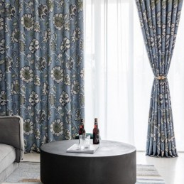 Cortinas Opacas Con Estampado De Flores Vintage Americanas