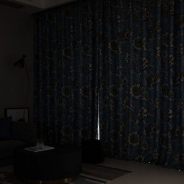 Cortinas Opacas Con Estampado De Flores Vintage Americanas