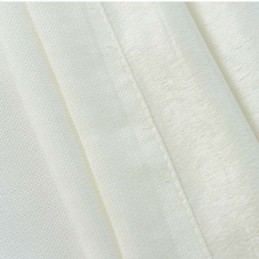 Cortina Semiopaca Sencilla, Hecha A Medida, Color Blanco Liso, Para Sala De Estar