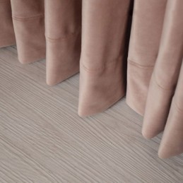 Cortina Opaca Max Hecha A Medida, Imitación Terciopelo, Color Liso, Para Dormitorio