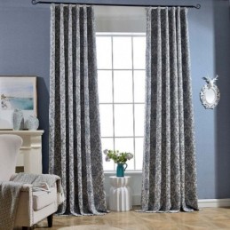 Cortina Retro Hecha A Medida, Cortina Bordada Europea Para Dormitorio