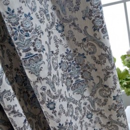 Cortina Retro Hecha A Medida, Cortina Bordada Europea Para Dormitorio