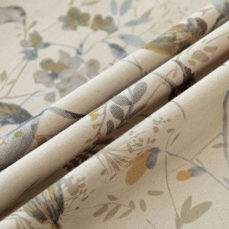 Cortina Opaca De Lino Nórdico, Hecha A Medida, Con Estampado De Plantas Para Sala De Estar Y Dormitorio.